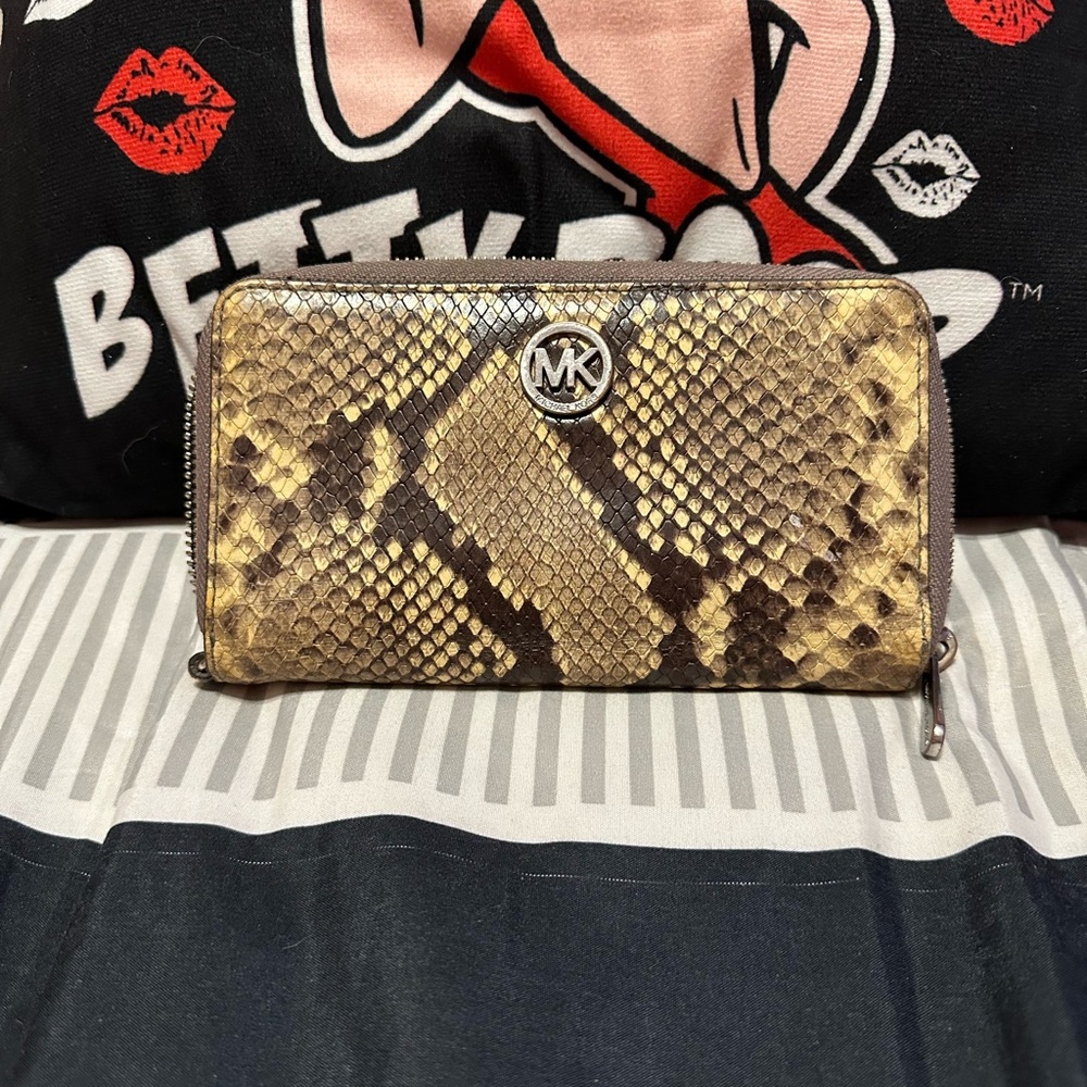 MK Wallet snakeskin